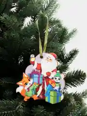 Разноцветный ёлочная игрушка, из дерева