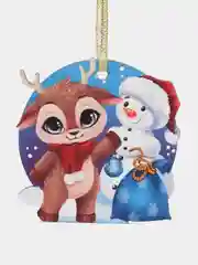 Синий ёлочная игрушка, из дерева