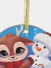 Синий ёлочная игрушка, из дерева