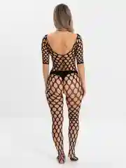 Черный сексуальный боди-комбинезон с доступом, 18+