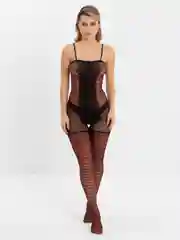 Черный боди-комбинезон женский, эротический, кружевной, в сетку, 18+