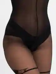 Угольный боди-комбинезон женский, эротический, кружевной, в сетку, 18+