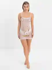 Белый прозрачное платье, сетка