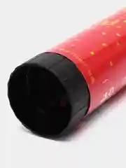 Красный хлопушка-пружина с конфетти, 11 см