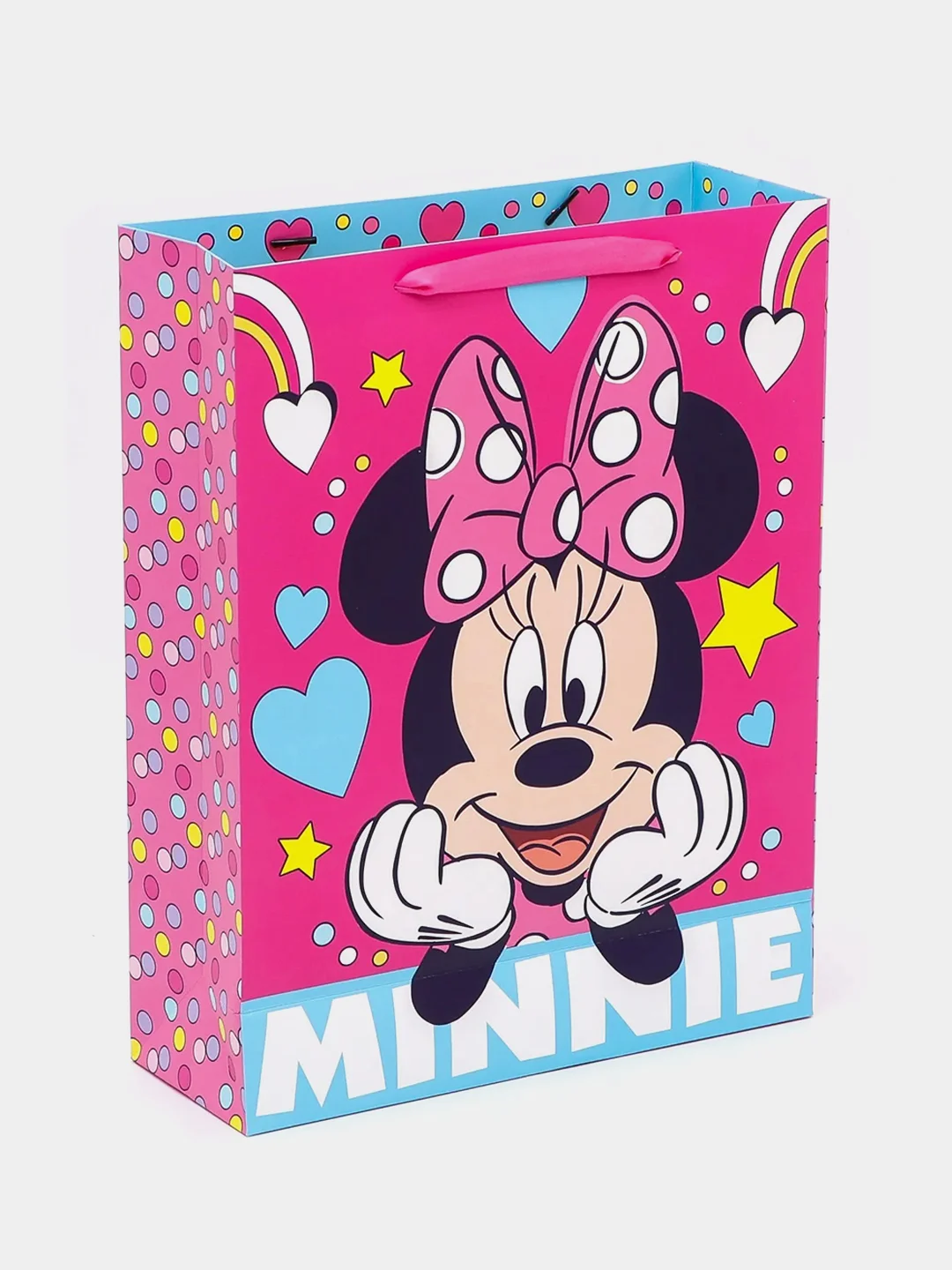 Пакет подарочный "Minnie" (Минни Маус), 31 х 40 х 11,5 см