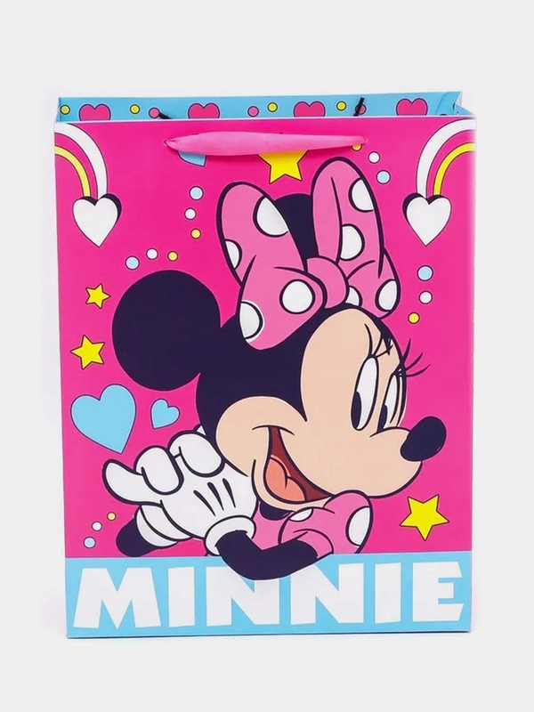 Пакет подарочный "Minnie" (Минни Маус), 31 х 40 х 11,5 см