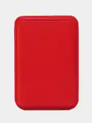 Коралловый картхолдер MagSafe Leather Wallet для iPhone