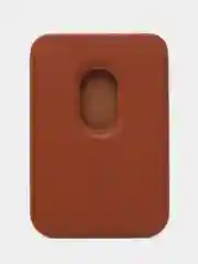 Коричневый картхолдер MagSafe Leather Wallet для iPhone