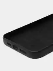 Черный кожаный чехол-накладка для iPhone 11, 12, 13, 14, 15 Mini, Plus, Pro, Pro Max с MagSafe