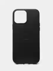 Черный кожаный чехол-накладка для iPhone 11, 12, 13, 14, 15 Mini, Plus, Pro, Pro Max с MagSafe