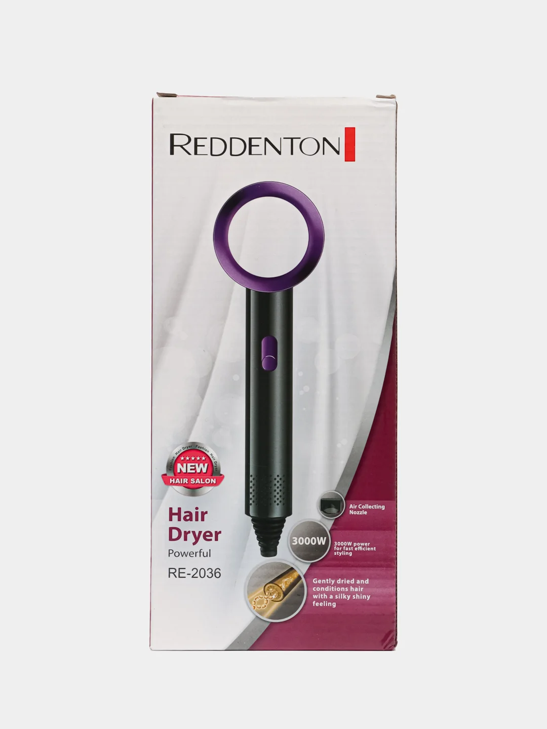 Белый фен для волос Reddenton