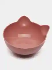 Розовый миска с автопоилкой для кошек и собак, с наклоном, тройная