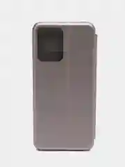 Серебряный чехол-книжка для Xiaomi Redmi Note 12 5G / Poco X5 5G (Сяоми Редми Ноте 12 и Поко Х5)