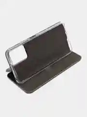 Серебряный чехол-книжка для Xiaomi Redmi Note 12 5G / Poco X5 5G (Сяоми Редми Ноте 12 и Поко Х5)