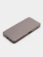 Серебряный чехол-книжка для Xiaomi Redmi Note 12 5G / Poco X5 5G (Сяоми Редми Ноте 12 и Поко Х5)