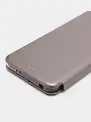 Серебряный чехол-книжка для Xiaomi Redmi Note 12 5G / Poco X5 5G (Сяоми Редми Ноте 12 и Поко Х5)
