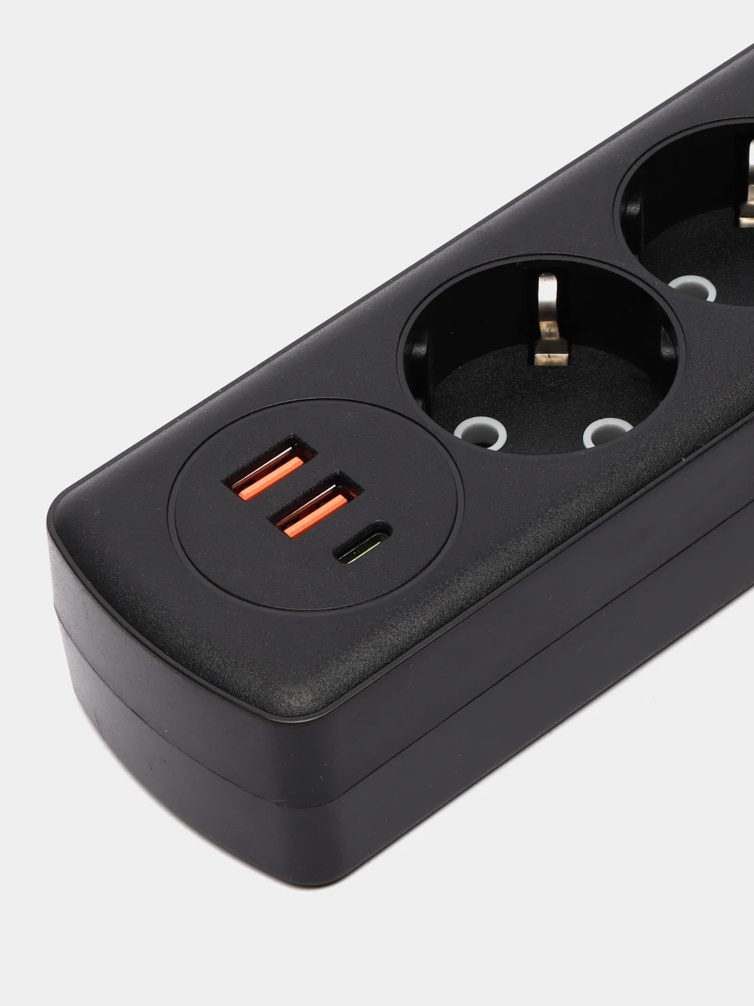 Сетевой удлинитель Q603, с Type-C, 2-мя USB портами и 4 евро-розетки / сетевой фильтр
