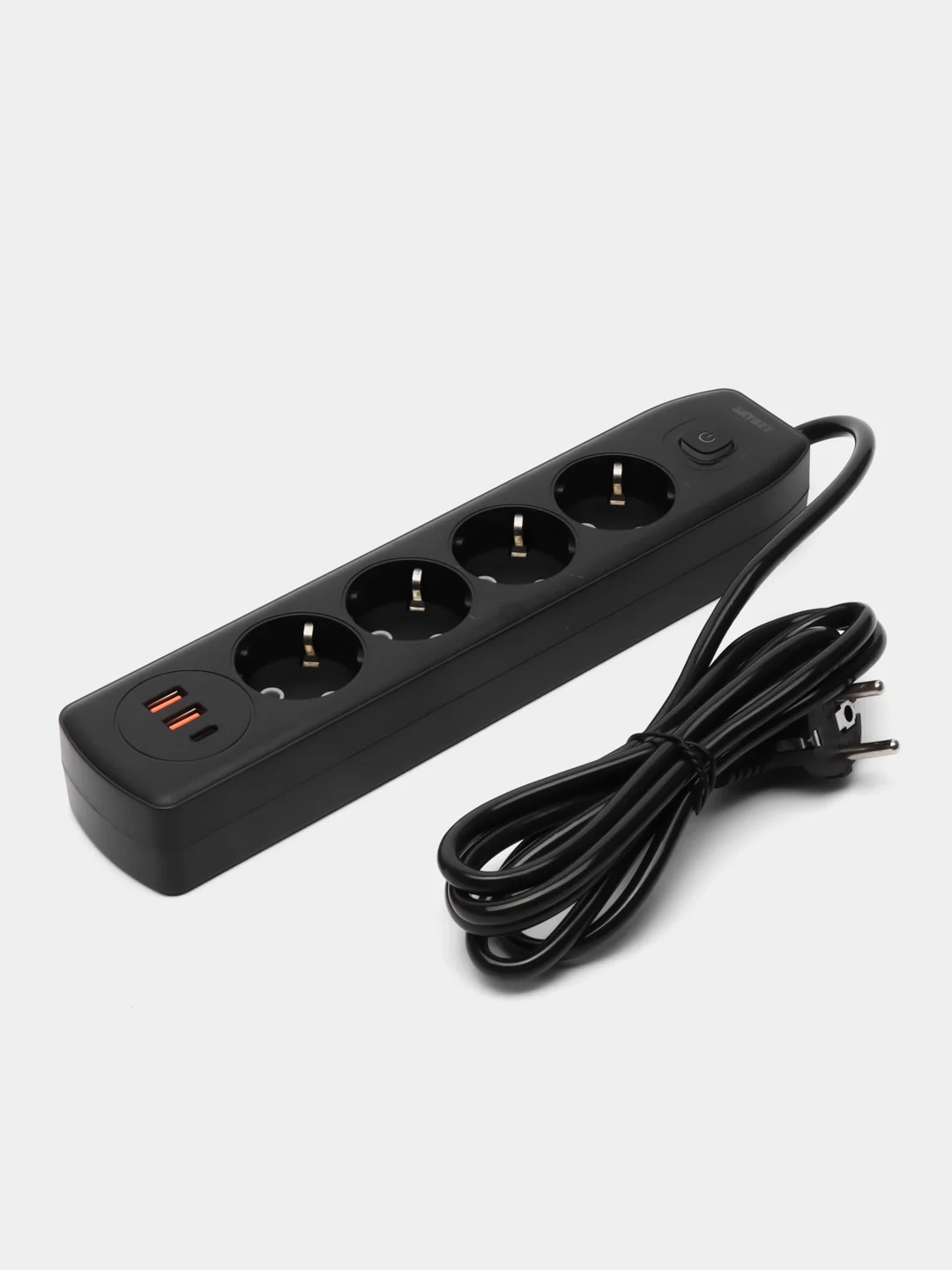 Сетевой удлинитель Q603, с Type-C, 2-мя USB портами и 4 евро-розетки / сетевой фильтр