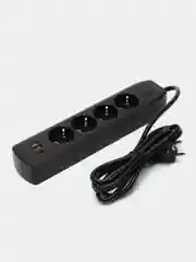 Сетевой удлинитель Q603, с Type-C, 2-мя USB портами и 4 евро-розетки / сетевой фильтр