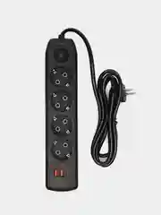 Сетевой удлинитель Q603, с Type-C, 2-мя USB портами и 4 евро-розетки / сетевой фильтр