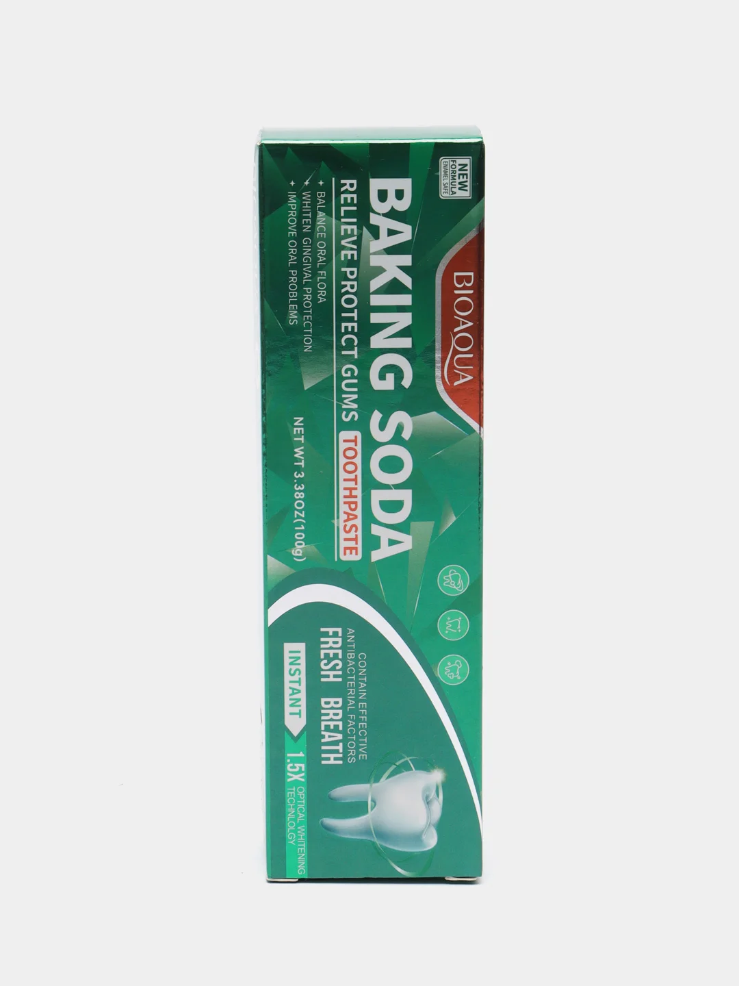 Серый зубная паста Baking soda Bioaqua Nicotinamide,освежающая, антибактериальная, 100г