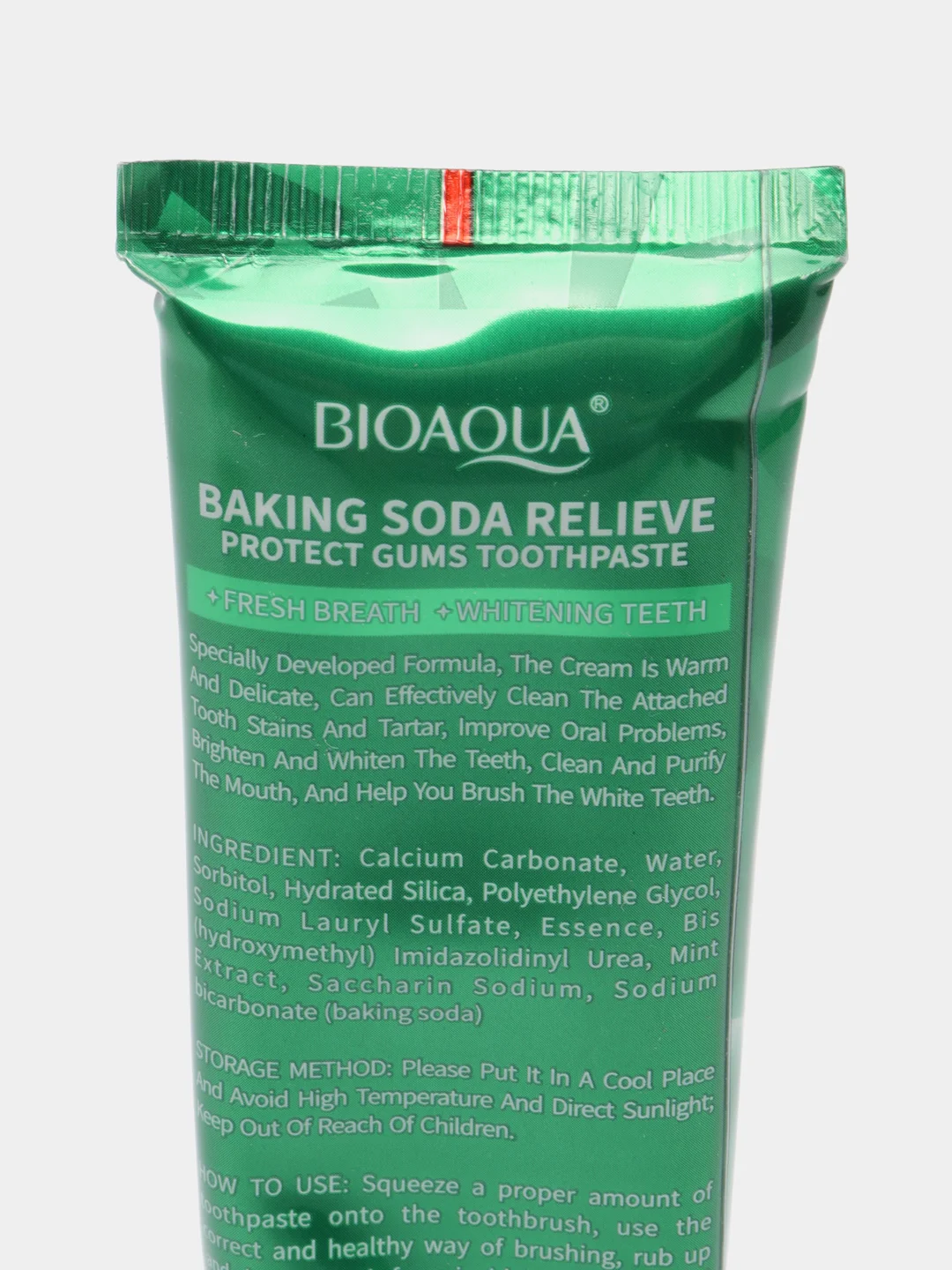 Серый зубная паста Baking soda Bioaqua Nicotinamide,освежающая, антибактериальная, 100г