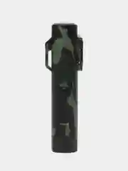 Зеленый зажигалка электронная с фонариком, с зарядкой USB, походная, в подарочной упаковке