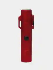 Красный зажигалка электронная с фонариком, с зарядкой USB, походная, в подарочной упаковке