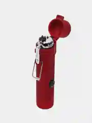 Красный зажигалка электронная с фонариком, с зарядкой USB, походная, в подарочной упаковке