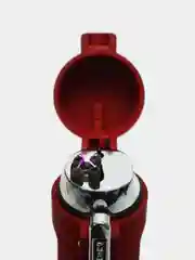 Красный зажигалка электронная с фонариком, с зарядкой USB, походная, в подарочной упаковке
