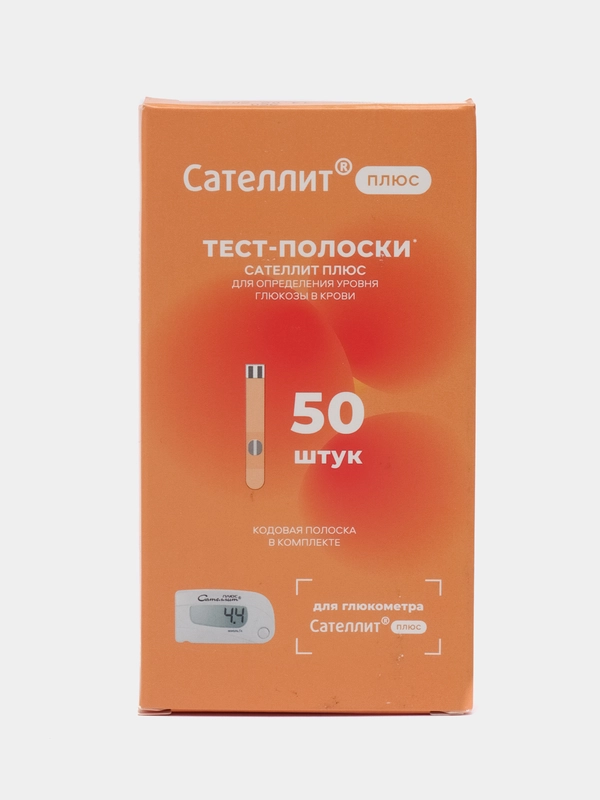 Тест-полоски "Сателлит Плюс", 50 шт