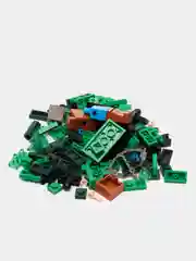Зеленый конструктор "Драконы" MY WORLD LЕGO