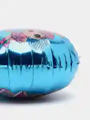 Голубой фольгированный шар для девочки кукла лол