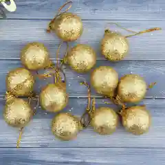 Карамельный набор украшений, набор для творчества, пластик, 12 шт, 3 см. Колокольчики, шарики, подарки