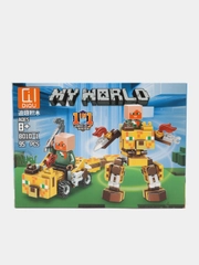 Конструктор MY WORLD "Роботы-трансформеры", совместим с Minecraft