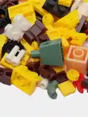 Желтый конструктор MY WORLD "Роботы-трансформеры", совместим с Minecraft