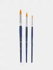 Кисти для рисования, 3 штуки, синтетика, круглые № 4 6 8, Brauberg Art Debut, 201039