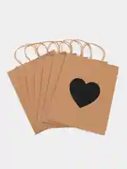 Подарочный пакет, набор 7 штук, скретч-слой стилус, Heart on Kraft, Золотая Сказка, 591971
