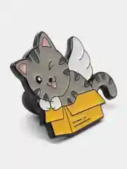 Коралловый значки с котами (кошками, котятами), пин на одежду или рюкзак