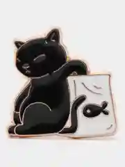 Рыжий значки с котами (кошками, котятами), пин на одежду или рюкзак
