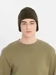 Зелёный хаки шапка флисовая