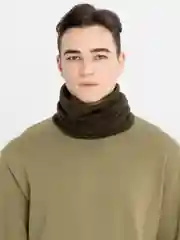 Зелёный хаки снуд флисовый