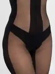 Шоколадный женский костюм, бесшовный комплект с доступом, сетка, 18+