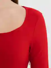 Красный платье мини, женское, с разрезом