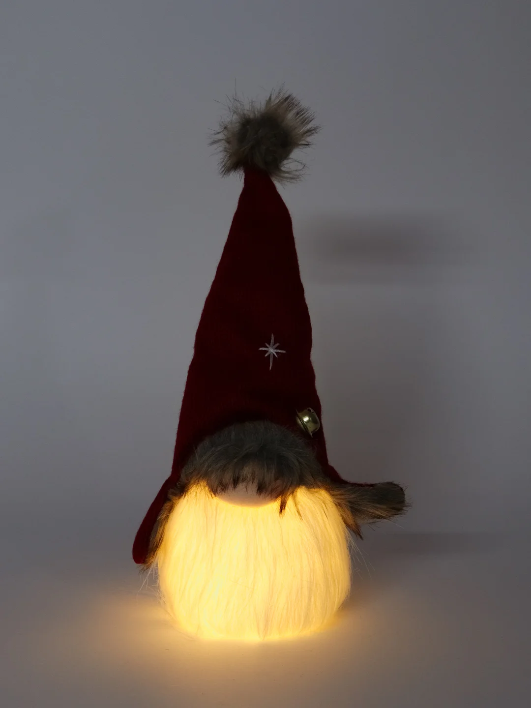 Красный фигура новогодняя Гном LED-подсветка
