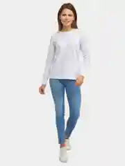 Белый лонгслив женский, однотонный, базовый