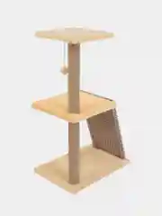Коричневый когтеточка для кошки "Макси", мягкая, 58*38*98, HomeStuff, с мятой