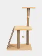 Кремовый когтеточка для кошки "Макси", мягкая, 58*38*98, HomeStuff, с мятой