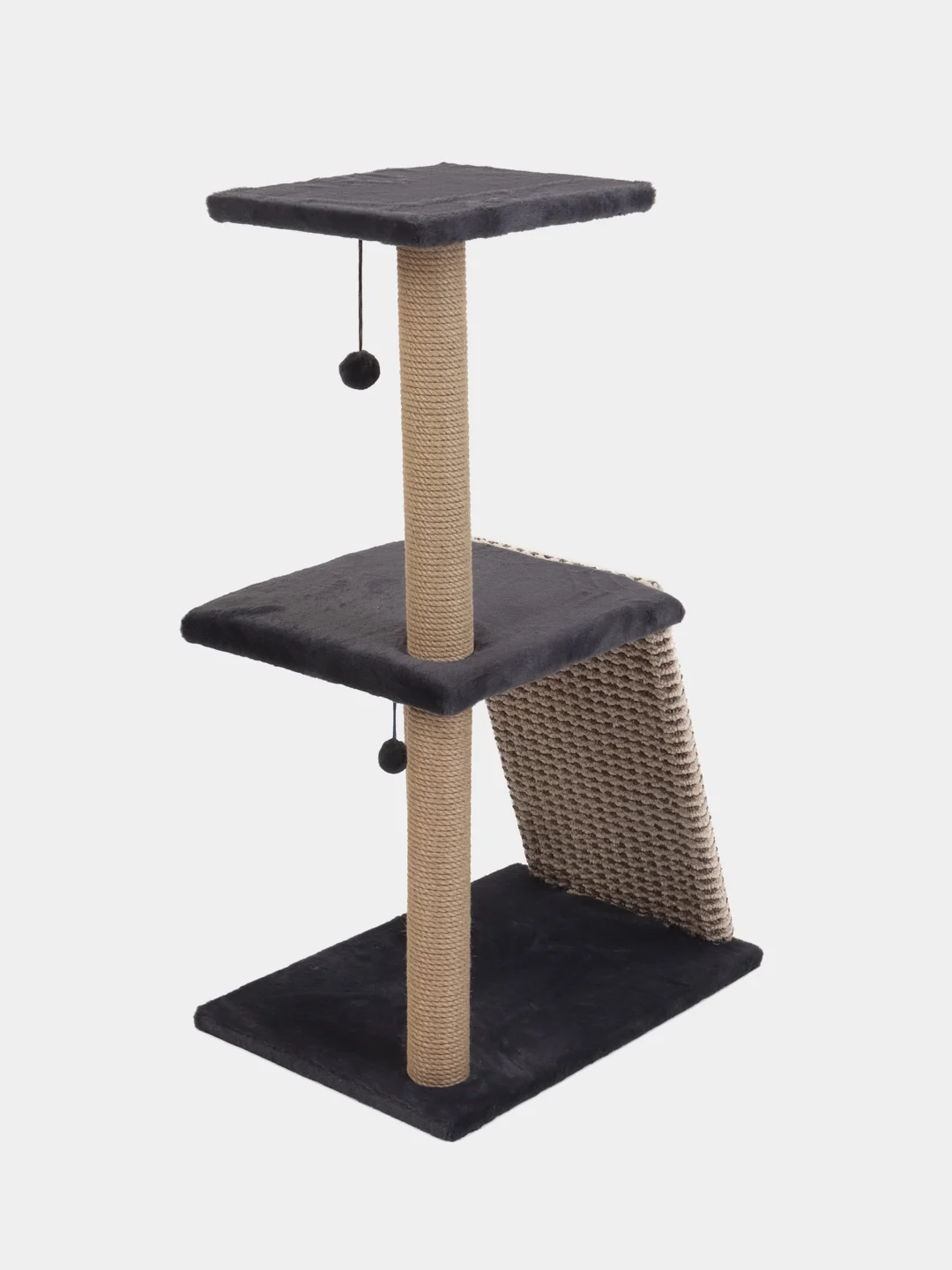 Синий когтеточка для кошки "Макси", мягкая, 58*38*98, HomeStuff, с мятой