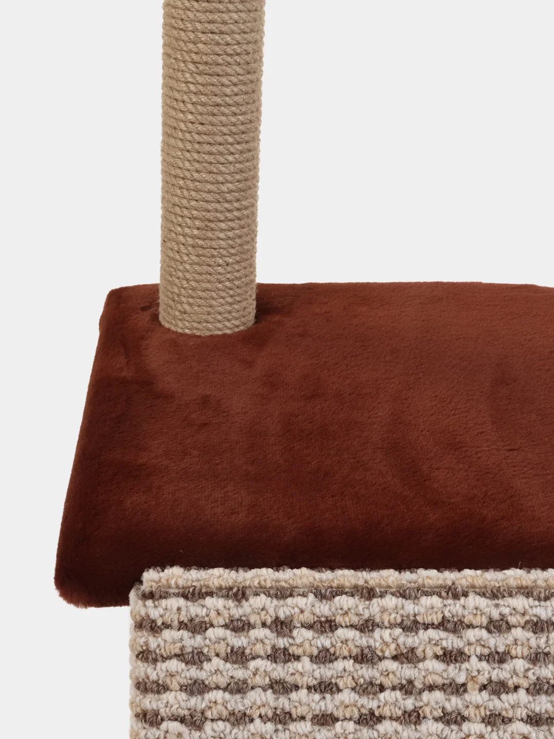Коричневый когтеточка для кошки "Макси", мягкая, 58*38*98, HomeStuff, с мятой